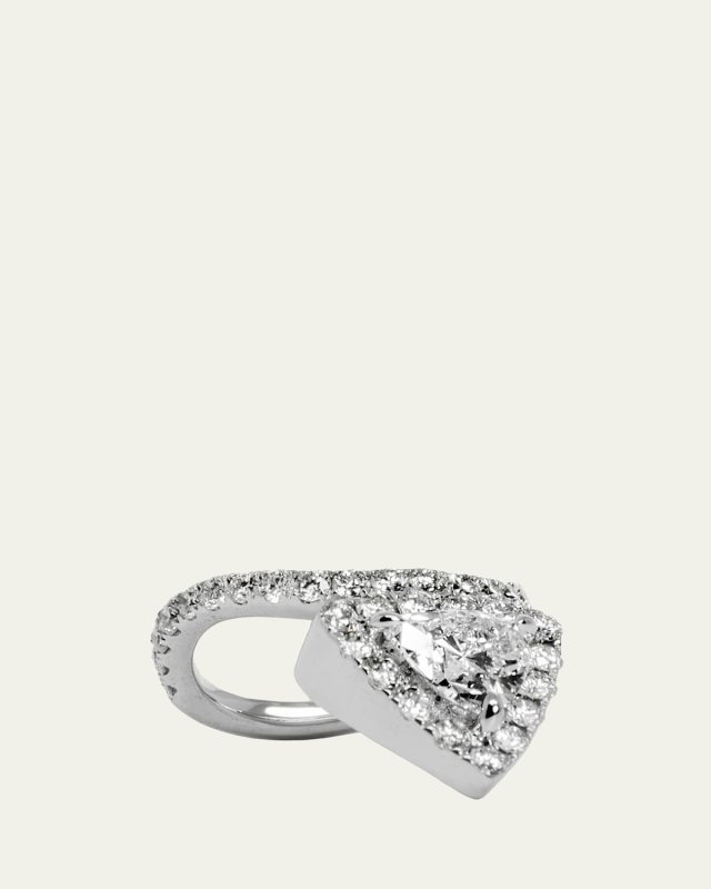 Halo Trillion Curve Ring with Lab-Grown Diamonds